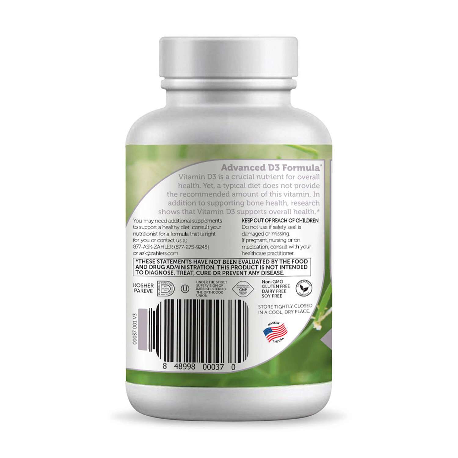 Vitamin D3 1000 IU - 250 Softgels (250 Servings)